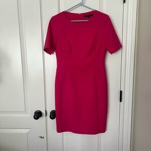 Antonio Melanie dress hot pink size 4 fully lined.